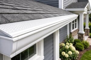 Gutter guards on seamless gutters